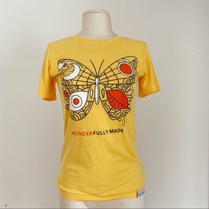 walk in love. “Wonderfully Made” butterfly t-shirt